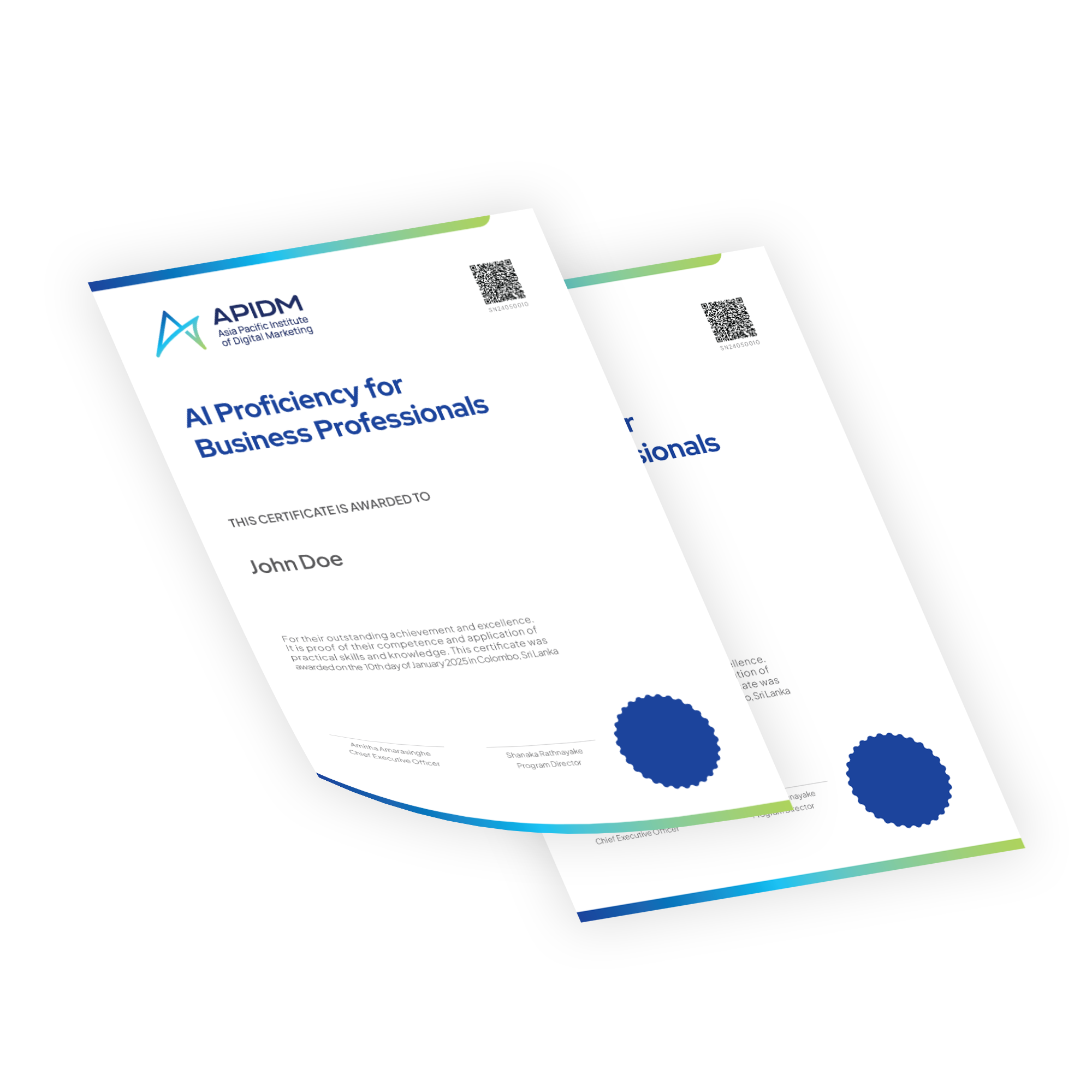 SEO Program Certificate